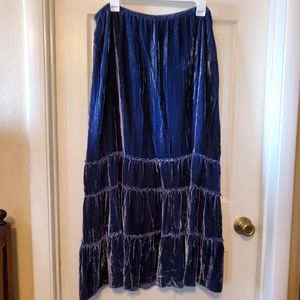 Chico's  velvet  maxi  skirt